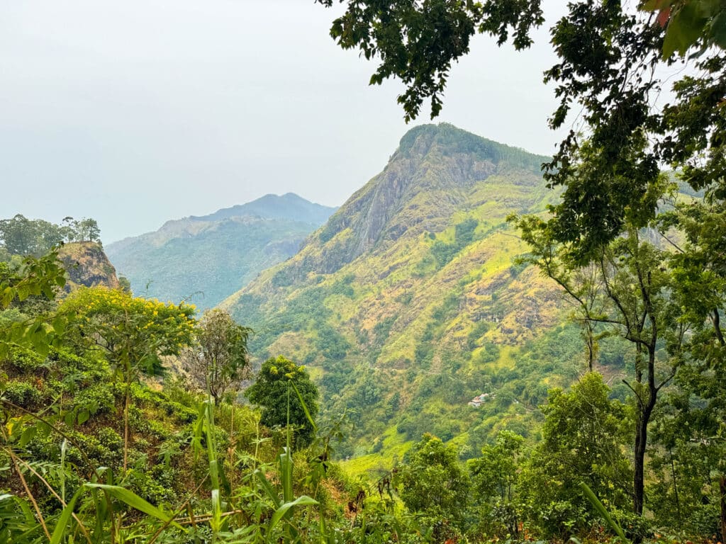 Les meilleures villes à visiter au Sri Lanka : un guide pratique des régions, itinéraires et points de chute 7 Paysage montagneux vu depuis Little Adam’s Peak à Ella, l'une des meilleures villes à visiter au Sri Lanka.