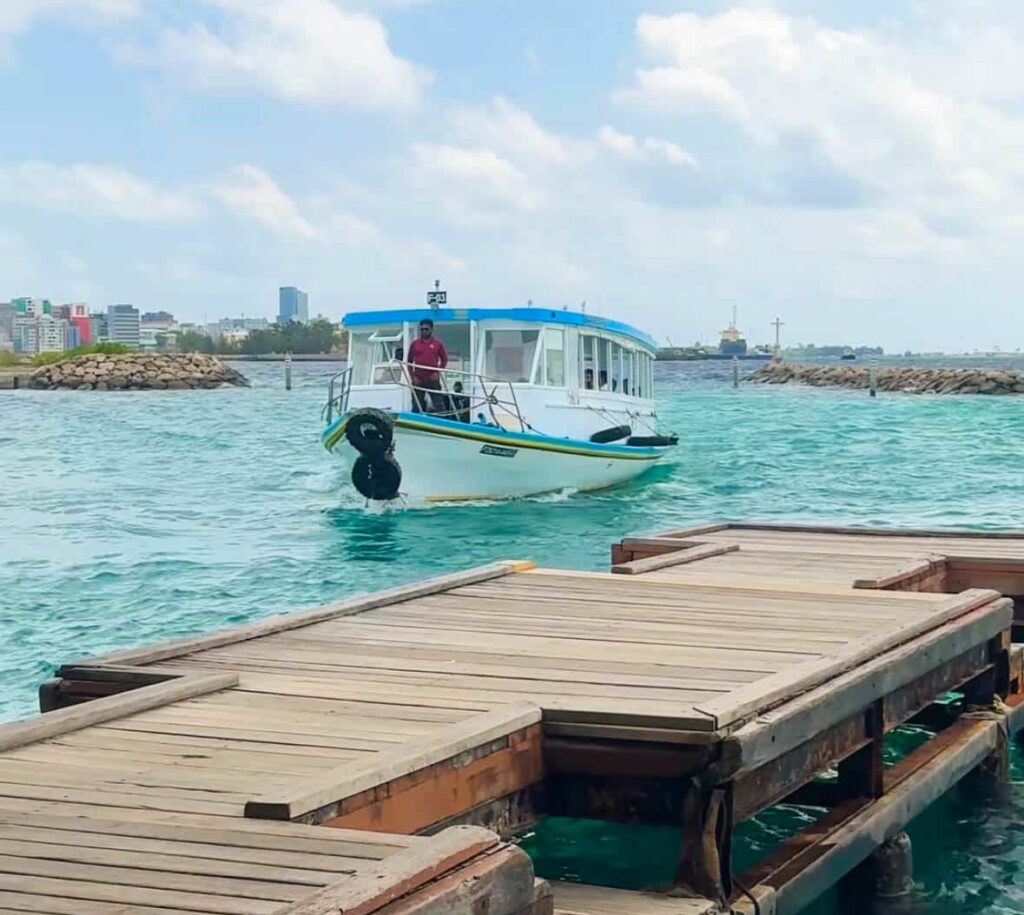 How to Get Around Maldives: The Complete Transport & Transfer Guide 6 passengers on private speedboat heading to local island in Maldives