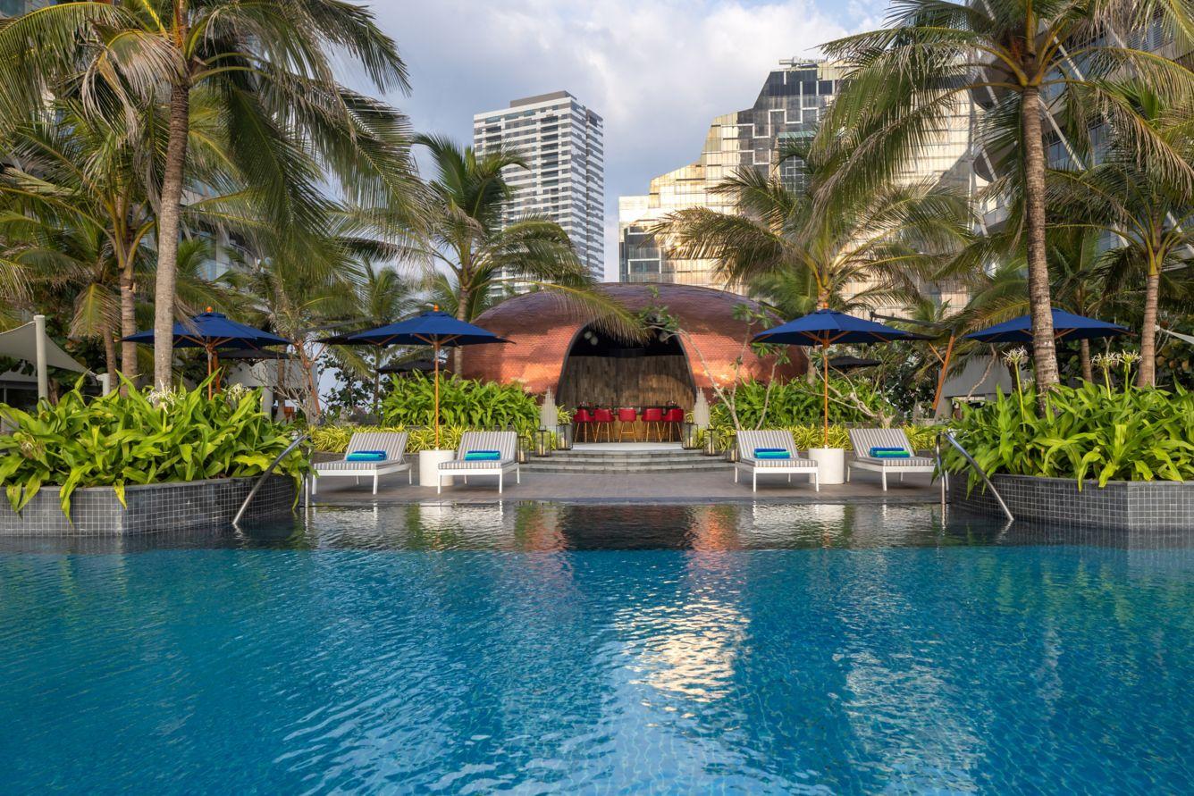 Best Hotels in Colombo & Negombo: Where to Stay at the Start or End of Your Sri Lanka Trip 6 ITC Ratnadipa Colombo luxury hotel on Beira Lake with waterfront setting and city skyline views