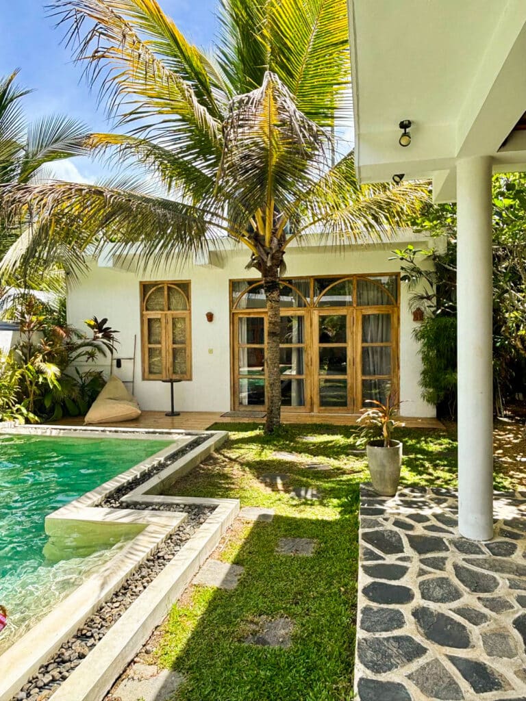 Sri Lanka South Coast: Beaches, Surf Towns & Coastal Travel 14 tropical garden and cabana setting at The Oasis Villa in Ahangama Sri Lanka