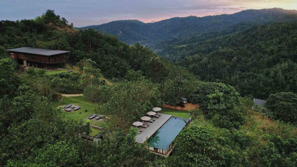 Where to Stay in Sri Lanka: Best Hotels by Travel Style 28 hillside villa room at Santani Wellness Resort Kandy with panoramic valley views