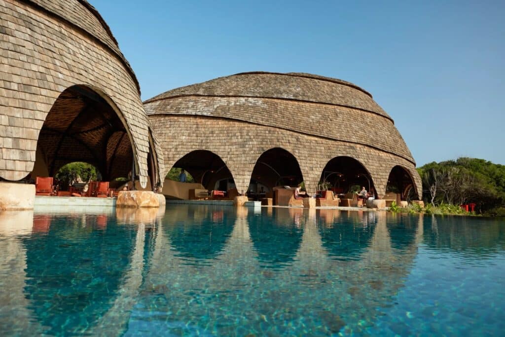 Where to Stay in Sri Lanka: Best Hotels by Travel Style 3 architect-designed safari tent at Wild Coast Tented Lodge Yala integrated into the bush