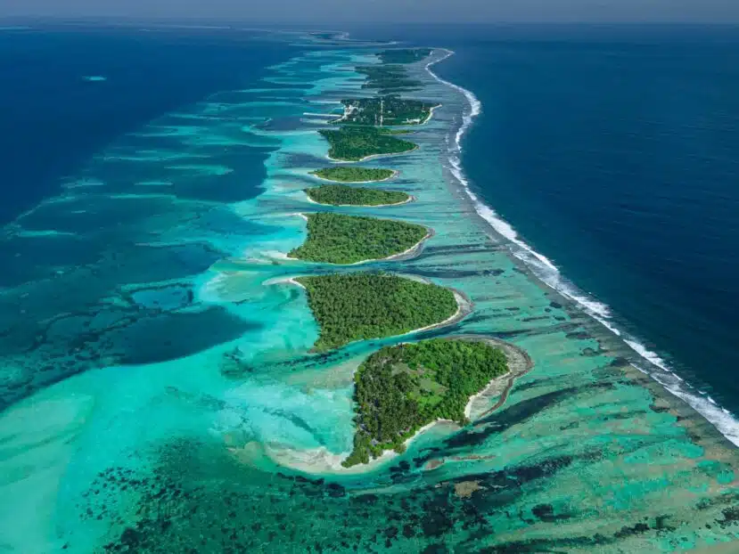 Southern Atolls Maldives: Your Complete Guide to Gaafu, Laamu, Thaa & Beyond 12 Gan island Laamu Atoll Maldives largest inhabited island aerial view