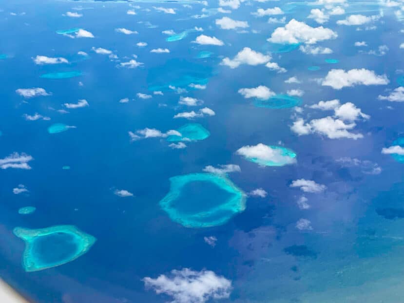 How to Choose the Best Atoll in Maldives: A Complete Area & Stay Guide 7 Ari Atoll Maldives aerial view known as best atoll in Maldives for whale sharks and diving