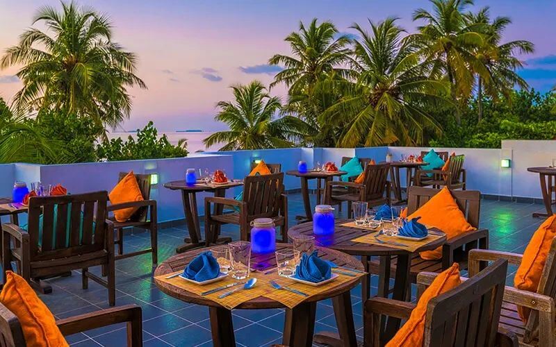 Dhigurah Maldives: The Best Local Island for Whale Shark Encounters 3 Boutique Beach All Inclusive Diving Hotel Dhigurah beachfront with dive centre