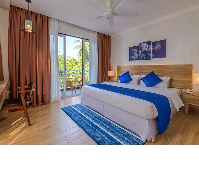 Dhigurah Maldives: The Best Local Island for Whale Shark Encounters 6 Dhiguveli Dhigurah guesthouse with garden view and comfortable rooms