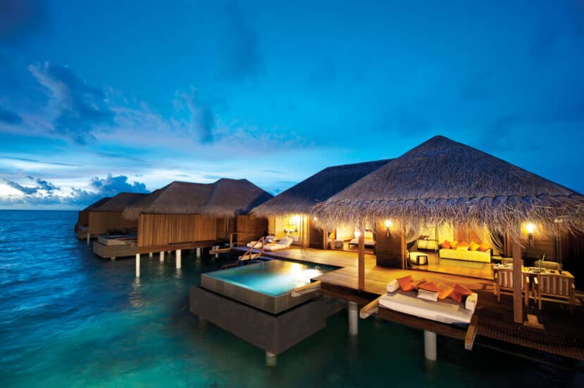 Southern Atolls Maldives: Your Complete Guide to Gaafu, Laamu, Thaa & Beyond 5 Ayada Maldives overwater sunset ocean suite with infinity pool and open lagoon views