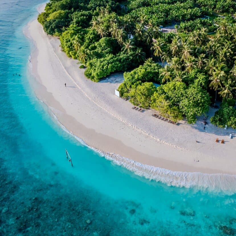 Lhaviyani Atoll Maldives: A Complete Guide to Three Stunning Atolls 19 Kurendhoo local island Lhaviyani Atoll Maldives aerial view of inhabited community island