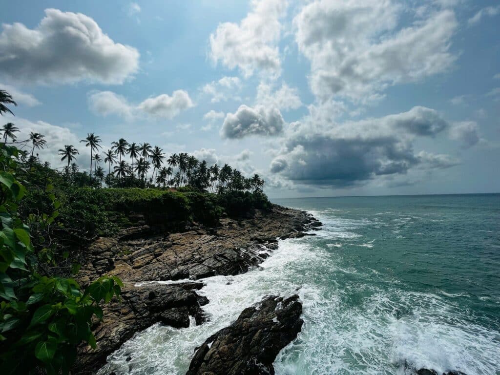 Best Beaches in Sri Lanka: A Guide by Coast & Season 7 Tangalle beach wide empty golden sand arc with powerful waves and palm trees Sri Lanka